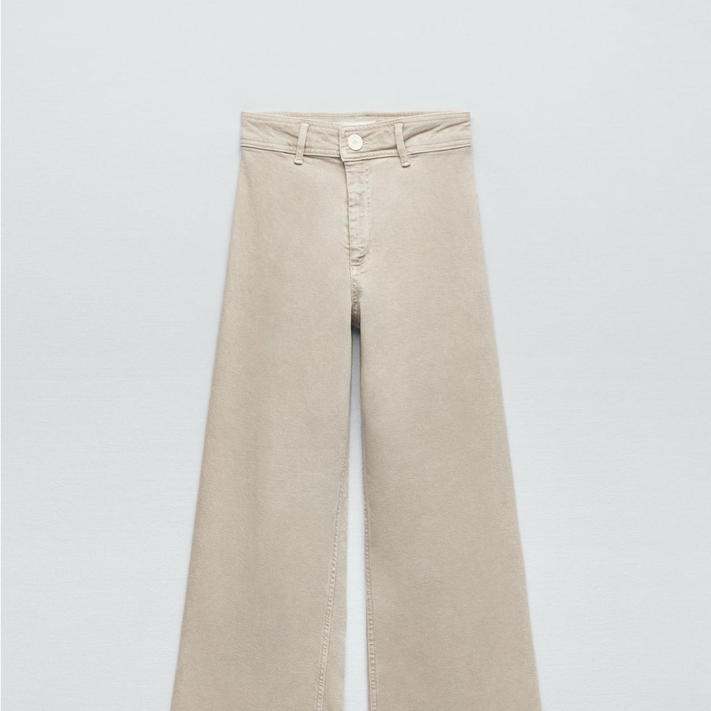 Zara Women's High Rise Marine Tan Jeans